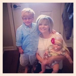 Lacey of The Ag Wife Diaries & her two precious kids