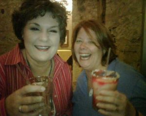 Marjory & I, laughing while having prickly pear margaritas at a Beltwide dinner in 2009