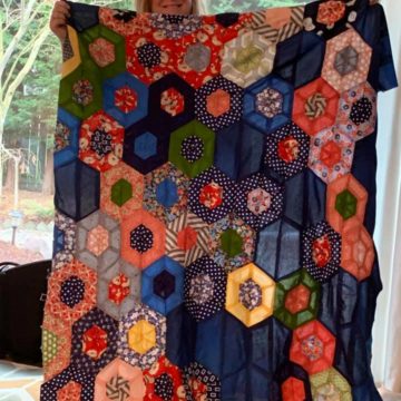 first quilt top finished for Ginger Price