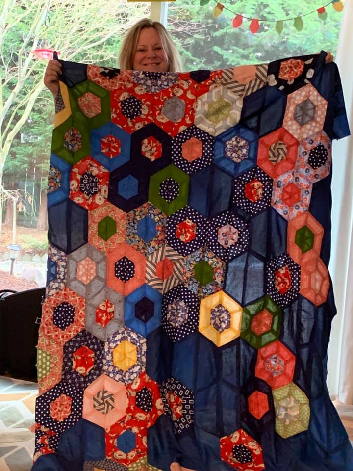 first quilt top finished for Ginger Price
